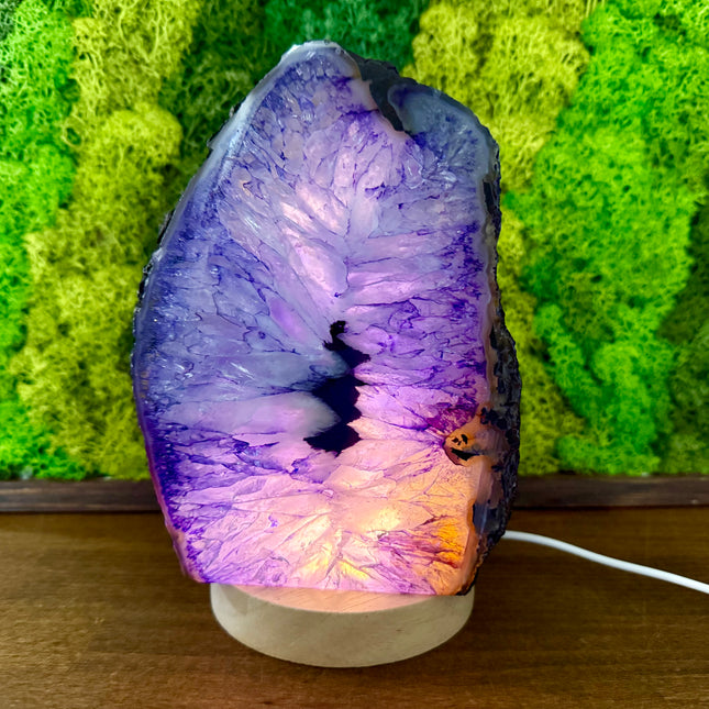 purple agate lamp
