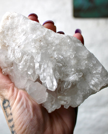Raw Quartz Specimen – Natural Clear Quartz Cluster Display