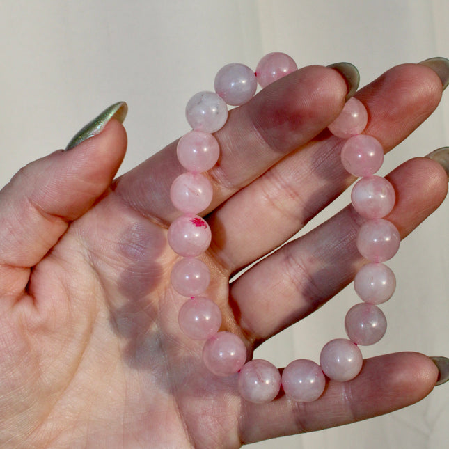 Rose Quartz Stone Bracelet – Love, Healing & Heart Chakra Energy