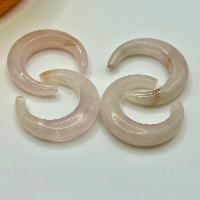 Rose Quartz Pinchers - EC Plugs