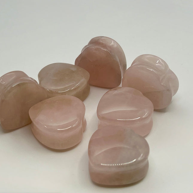 Rose Quartz Heart Plugs - EC Plugs