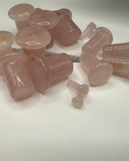 Rose Quartz Single Flare Plugs