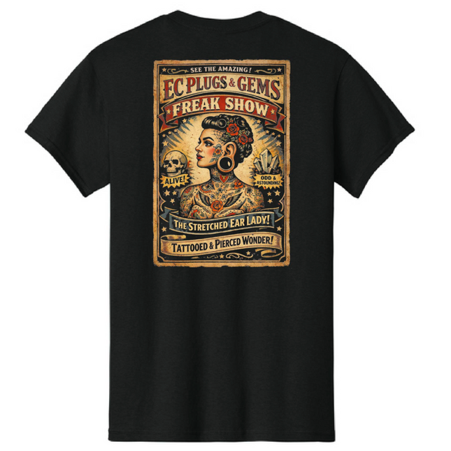 EC Plugs and Gems Freakshow T-Shirt 