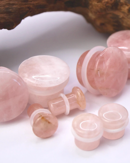 ROSE QUARTZ SINGLE FLARE PLUGS - EC Plugs