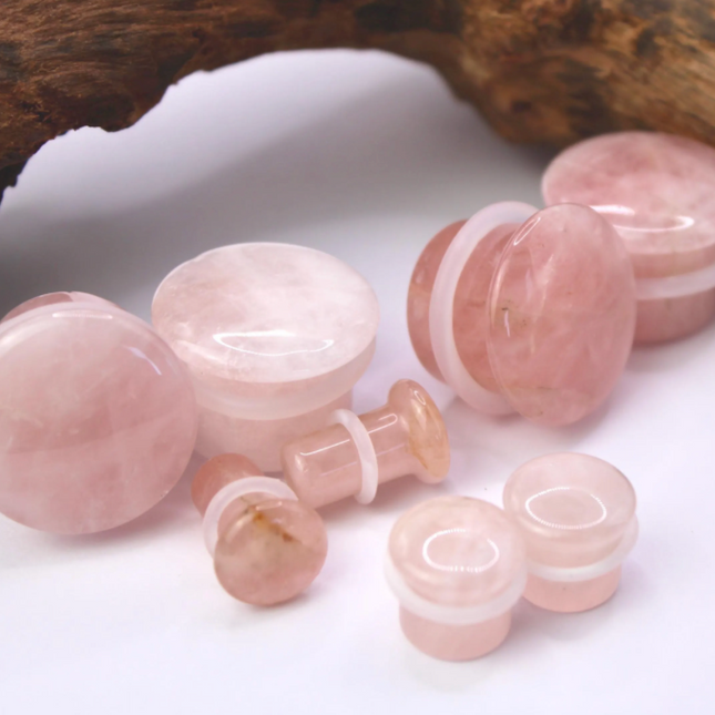ROSE QUARTZ SINGLE FLARE PLUGS - EC Plugs