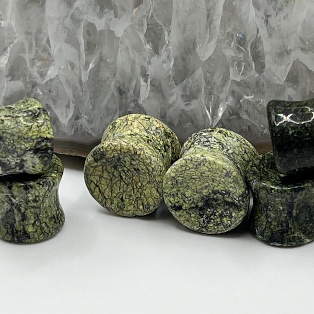 Serpentine Stone Plugs - Gauges