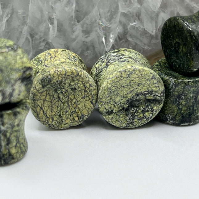 Serpentine Stone Plugs - Gauges