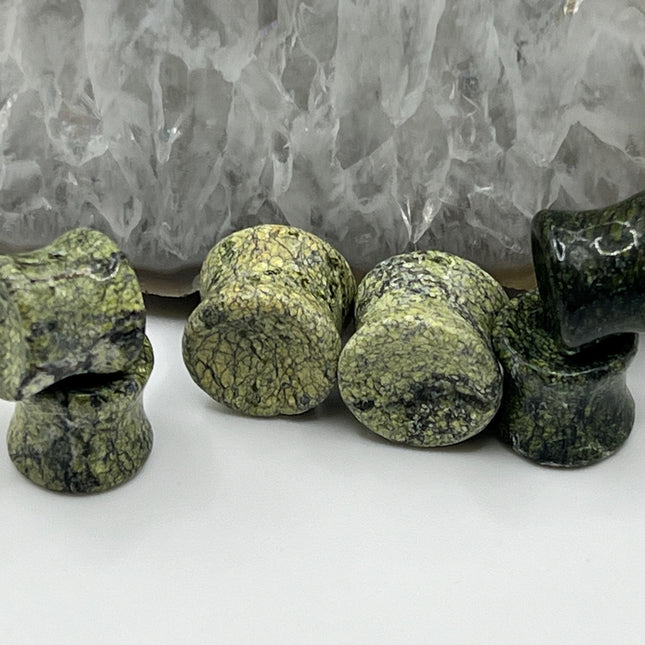 Serpentine Stone Plugs - Gauges