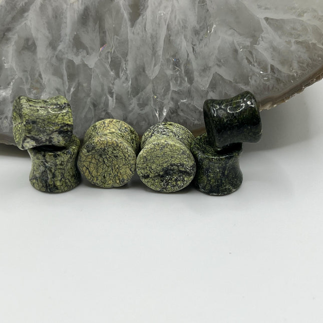 Serpentine Stone Plugs - Gauges
