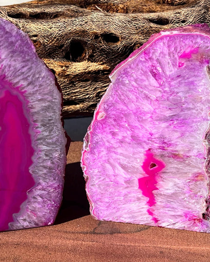 Agate table lamp, unique textures and colors! Light/cord included