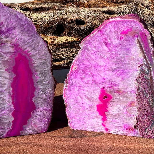 Agate table lamp, unique textures and colors! Light/cord included