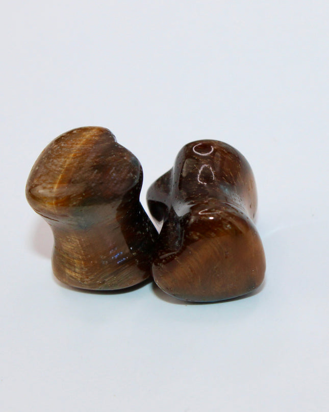 Tigers eye plugs