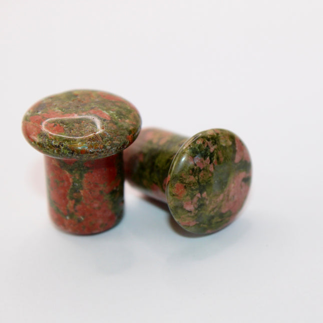 Unakite single flare plugs
