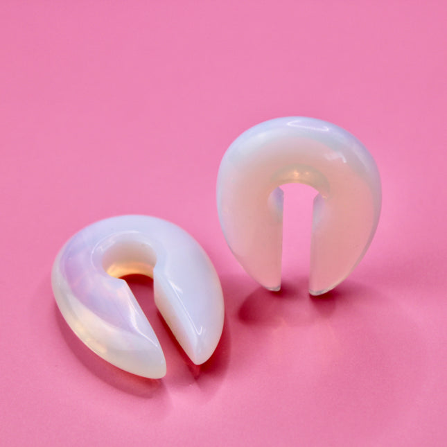 Weighted opalite ear hangers