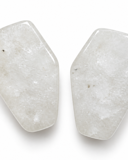 White Quarts Coffin Plugs