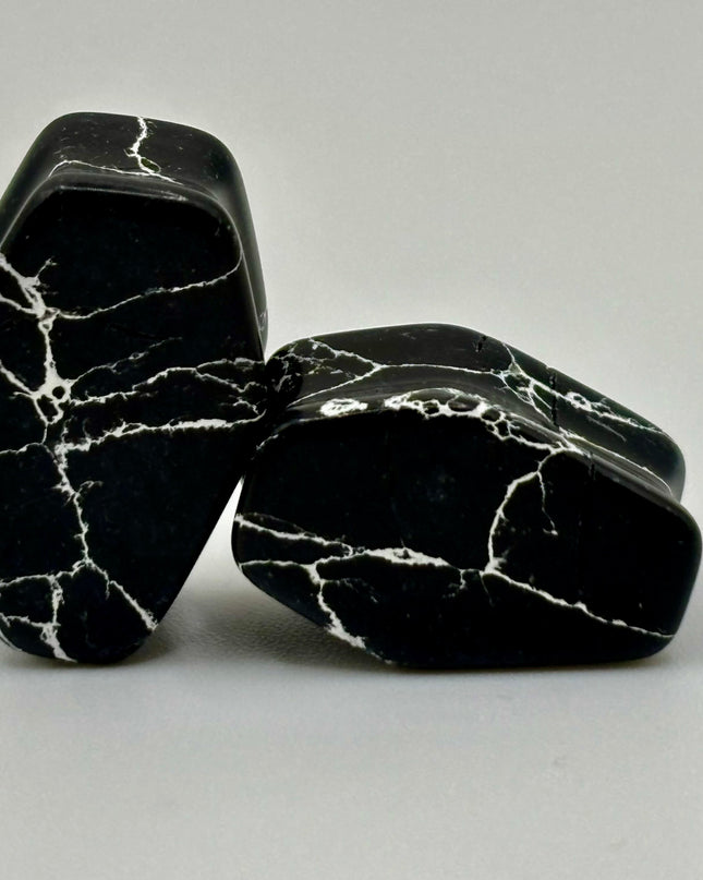 Zebra Marble Coffin Plugs - EC Plugs