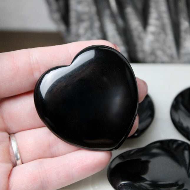This Black Obsidian Heart blends raw power with symbolic softness—perfect for those seeking both protection and emotional balance. Whether placed on your altar, carried as a pocket talisman, or given as a gift, it’s a meaningful reminder of inner strength and energetic clarity.