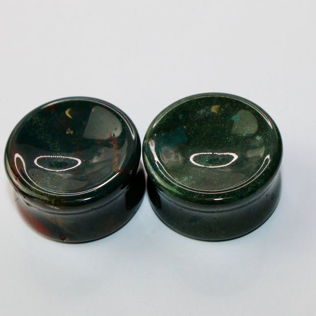 bloodstone jasper double flare plugs