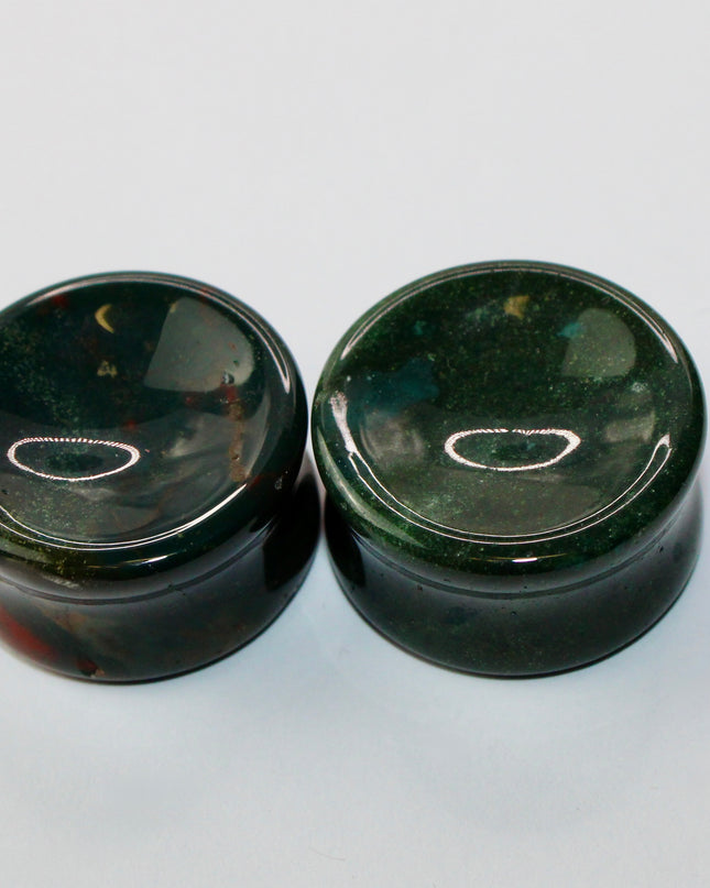 bloodstone jasper double flare plugs