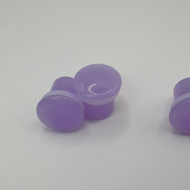 These Violet Opalite Single Flare Plugs are perfect for adding a touch of soft magic to your stretched ears—ideal for everyday wear, spiritual expression, or pastel-inspired styles.