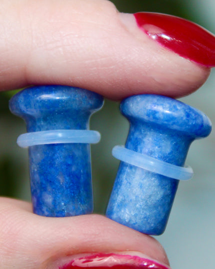 These Sodalite Single Flared Plugs offer both natural beauty and grounding energy—perfect for those who want crystal vibes with a clean, polished look. Great for everyday wear or intentional styling.