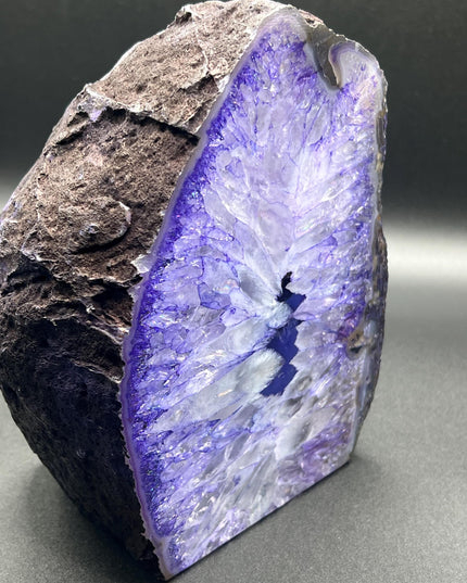 Agate table lamp, unique textures and colors! Light/cord included