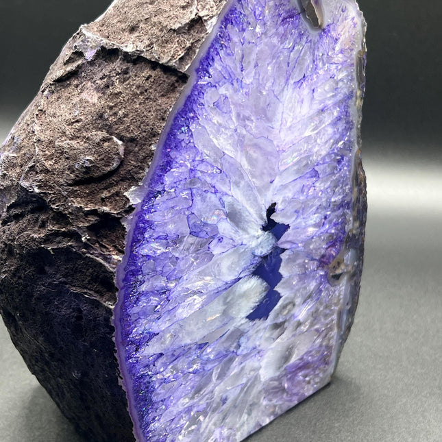 Agate table lamp, unique textures and colors! Light/cord included