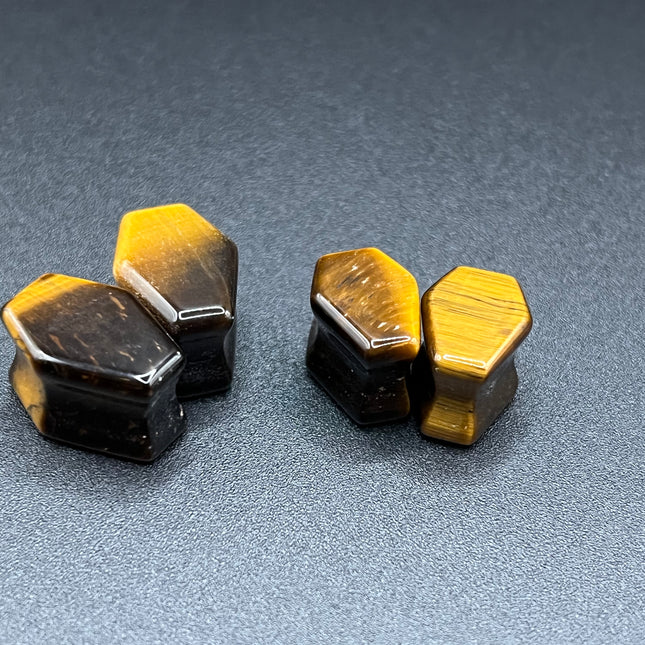 Tigers Eye Coffin Plugs - EC Plugs